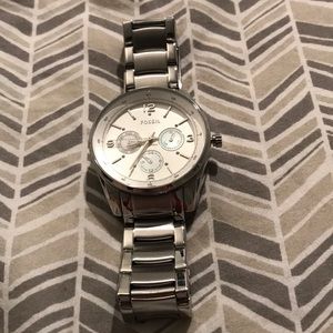 Silver Fossil watch
